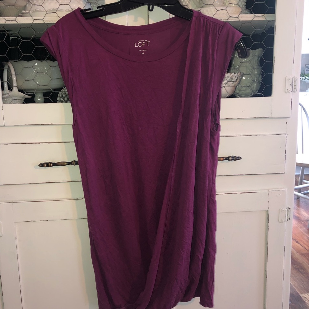 Ann Taylor Loft purple tank top